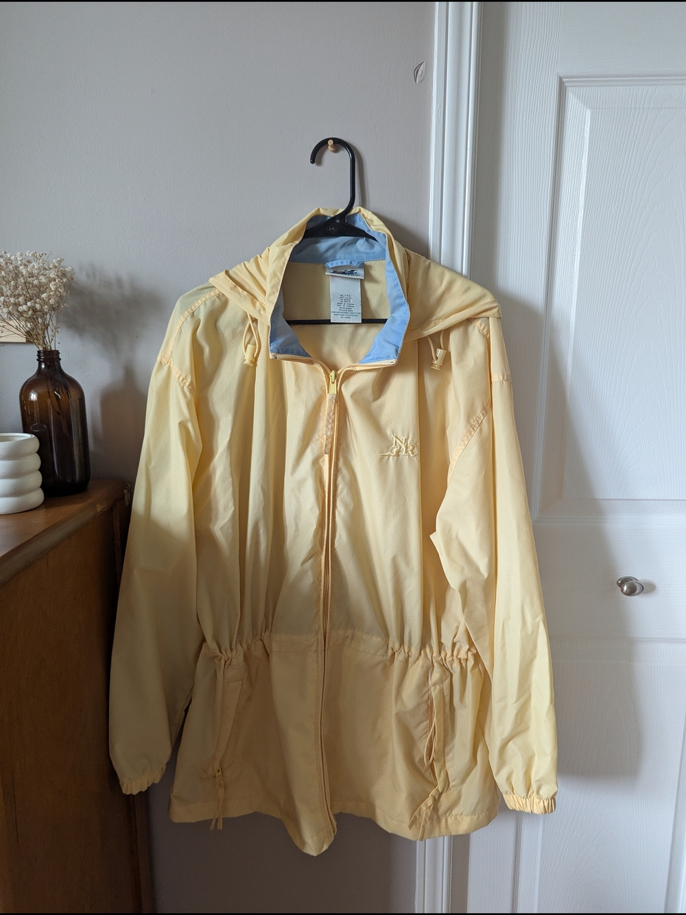 Vintage Butter Yellow Windbreaker Jacket